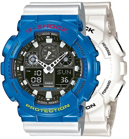 Casio SET GA-100B-7AER + BEZEL 10388974 + PASEK 10347710 - zdjęcie 1