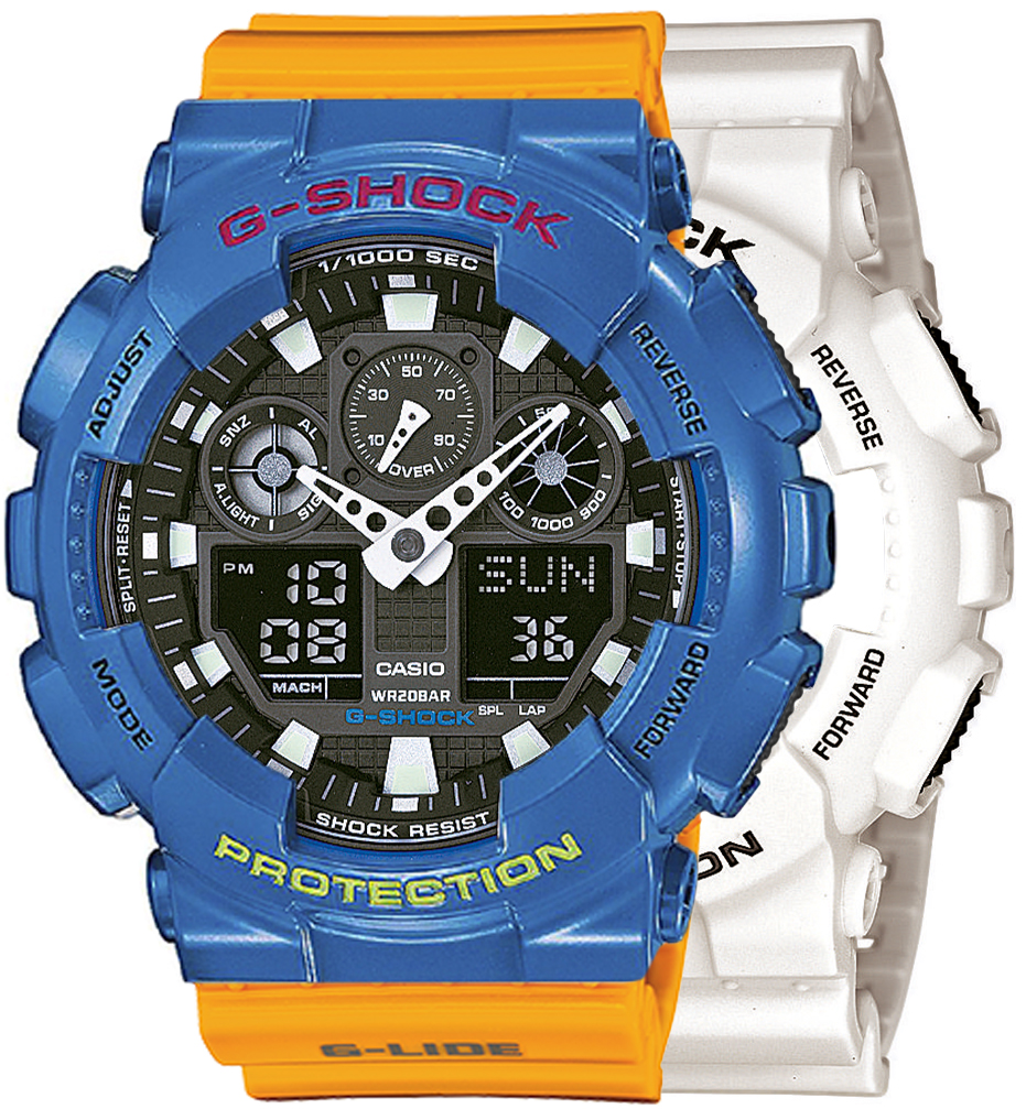 G-SHOCK SET GA-100B-7AER + BEZEL 10388974 + PASEK 10457913
