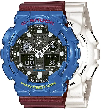 Casio SET GA-100B-7AER + BEZEL 10388974 + PASEK 10477355 - zdjęcie 1