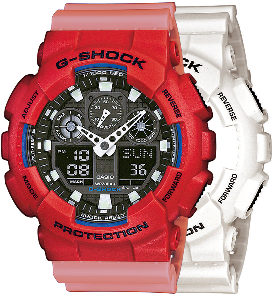  Casio G-SHOCK SET GA-100B-7AER + BEZEL 10395289 + PASEK 10498150 