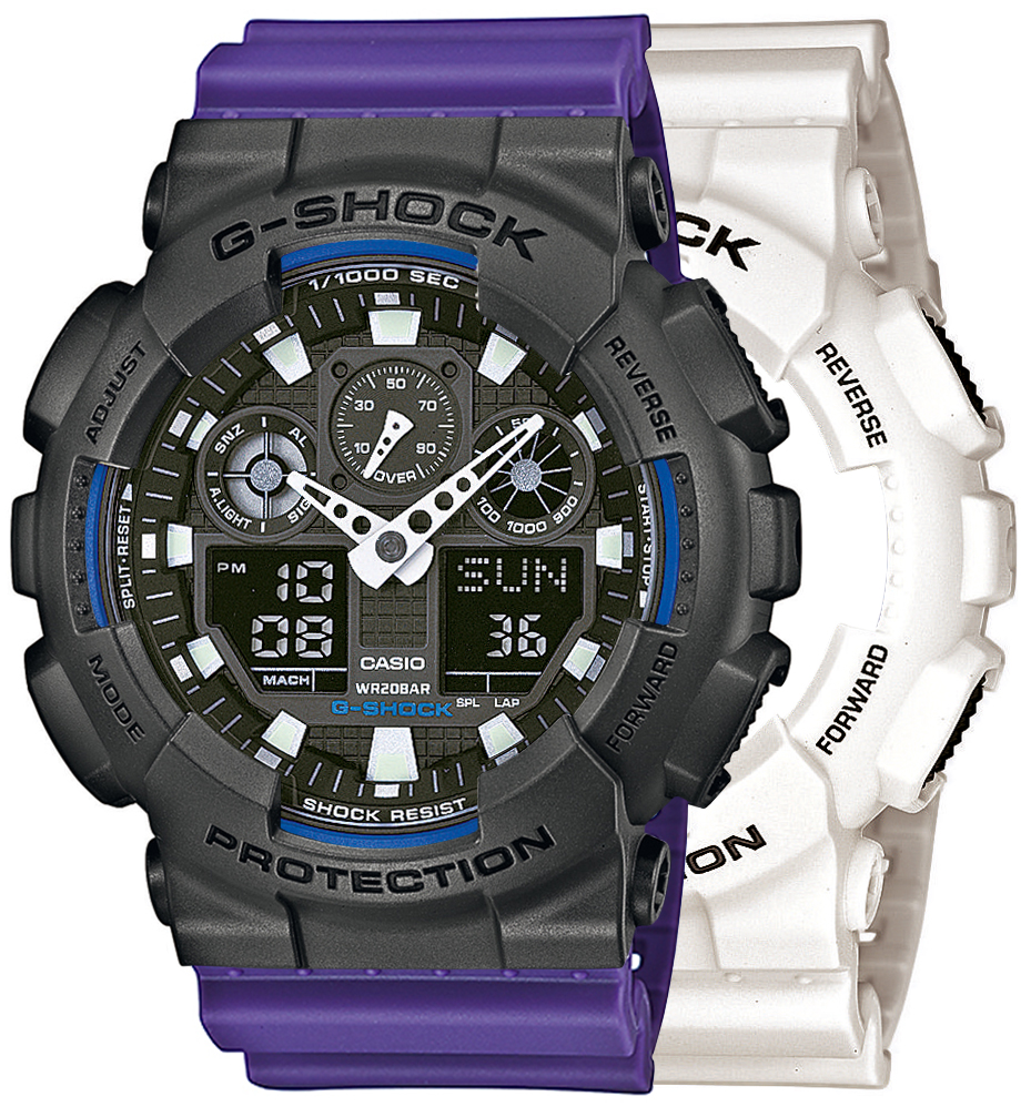 Casio SET GA-100B-7AER + BEZEL 10467795 + PASEK 10498156 - miniatura 1