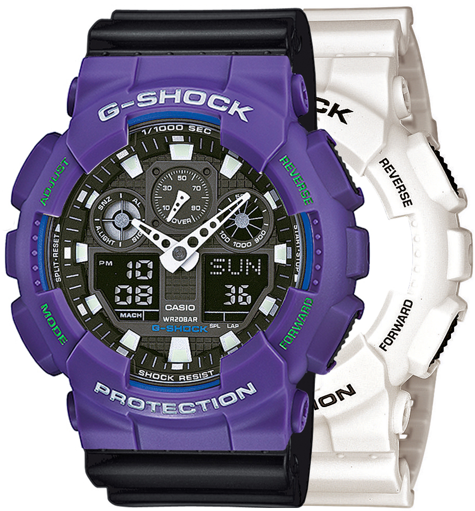 G-SHOCK SET GA-100B-7AER + BEZEL 10498250 + PASEK 10347688