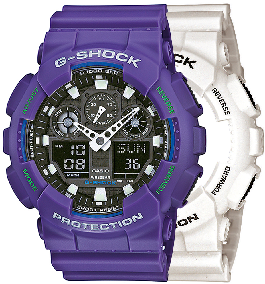 G-SHOCK SET GA-100B-7AER + BEZEL 10498250 + PASEK 10498156