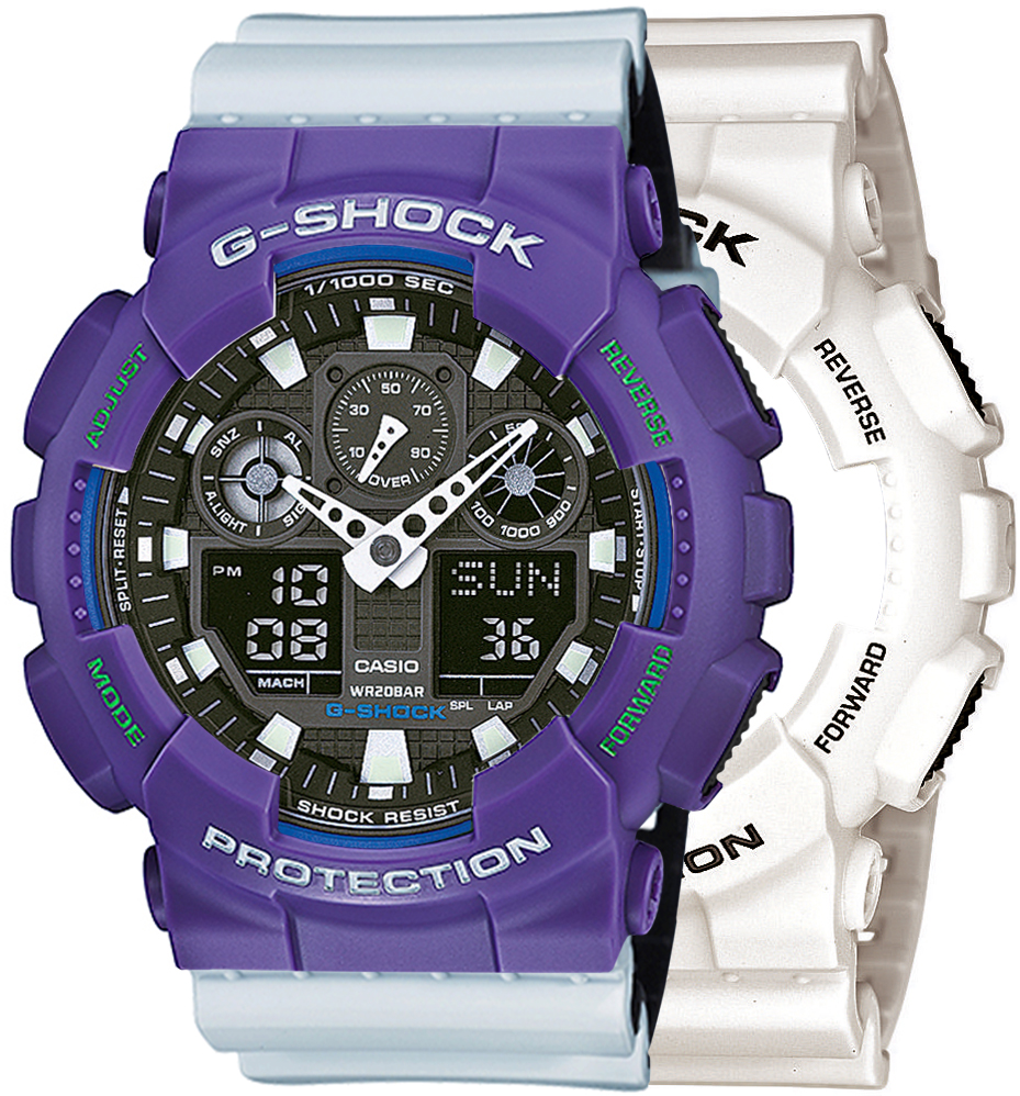 G-SHOCK SET GA-100B-7AER + BEZEL 10498250 + PASEK 10527469