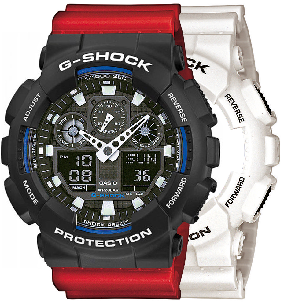 Casio SET GA-100B-7AER + BEZEL 10508136 + PASEK 10395226