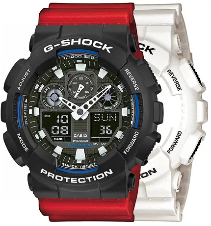 Casio SET GA-100B-7AER + BEZEL 10508136 + PASEK 10395226