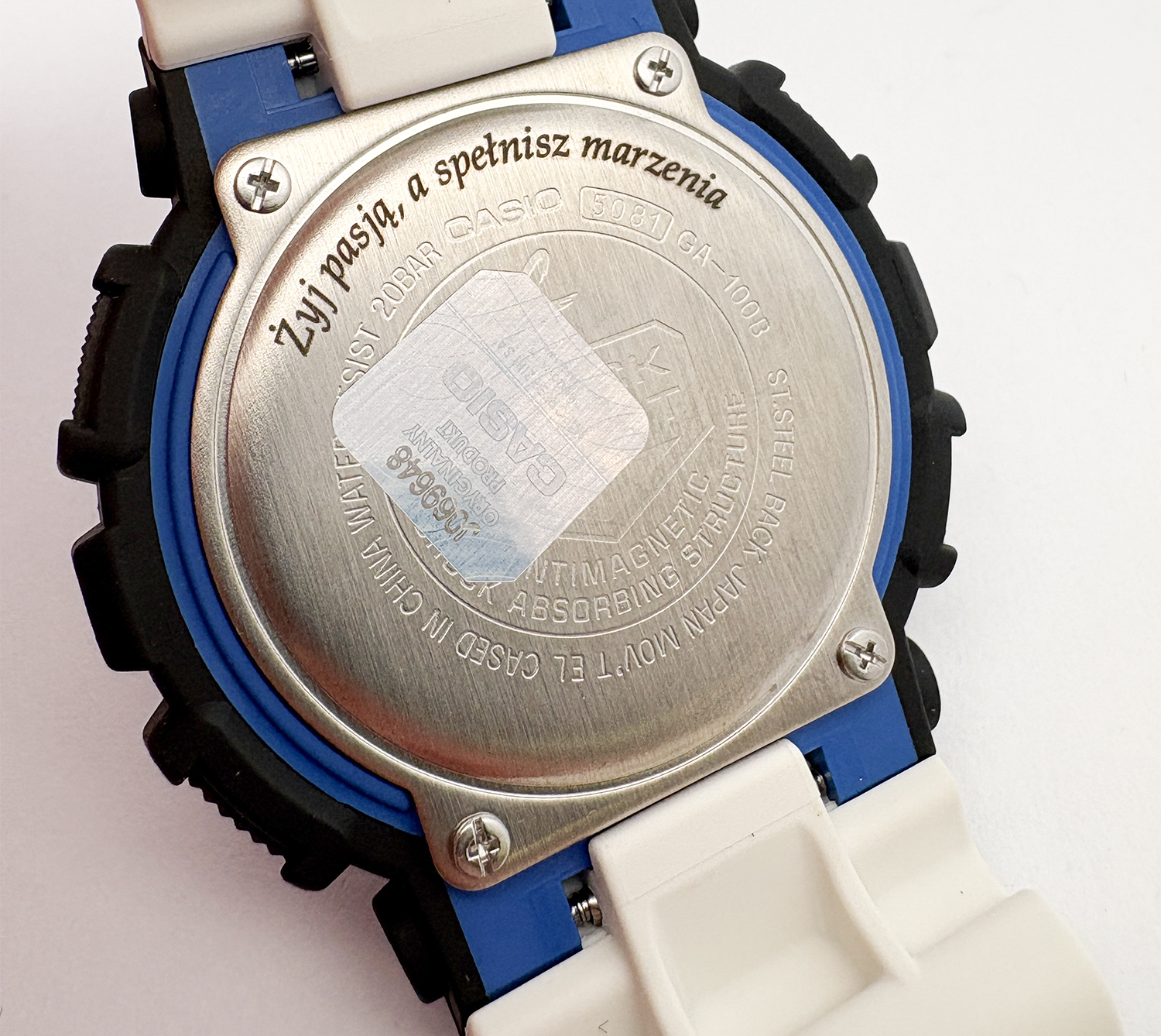 Casio SET GA-100B-7AER + BEZEL 10508136 + PASEK 10395227-POWYSTAWOWY zegarek męski G-SHOCK Original - miniatura 2