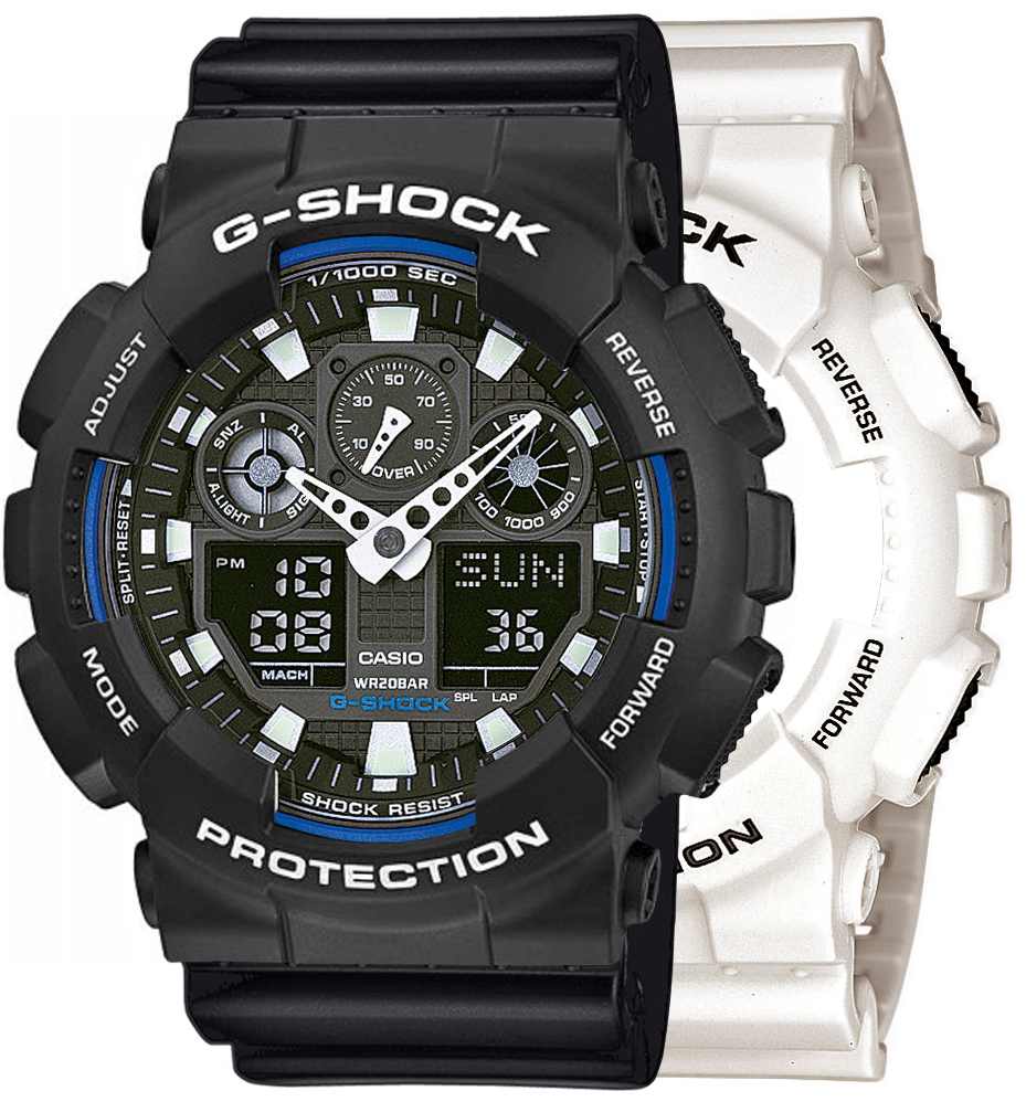 G-SHOCK SET GA-100B-7AER + BEZEL 10508136 + PASEK 10536683