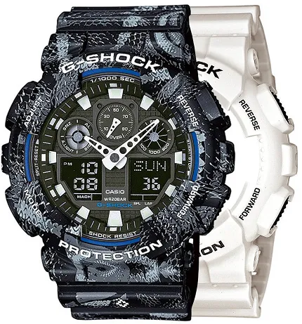Casio SET GA-100B-7AER + BEZEL 10520052 + PASEK 10520049 - zdjęcie 1