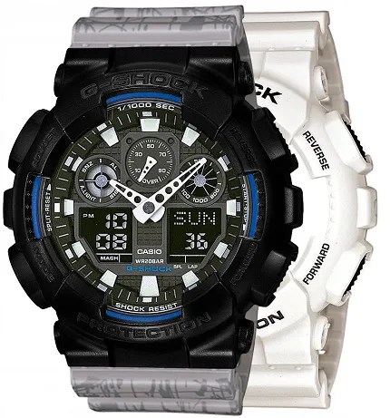 Casio SET GA-100B-7AER + BEZEL 10523429 + PASEK 10498174 - zdjęcie 1