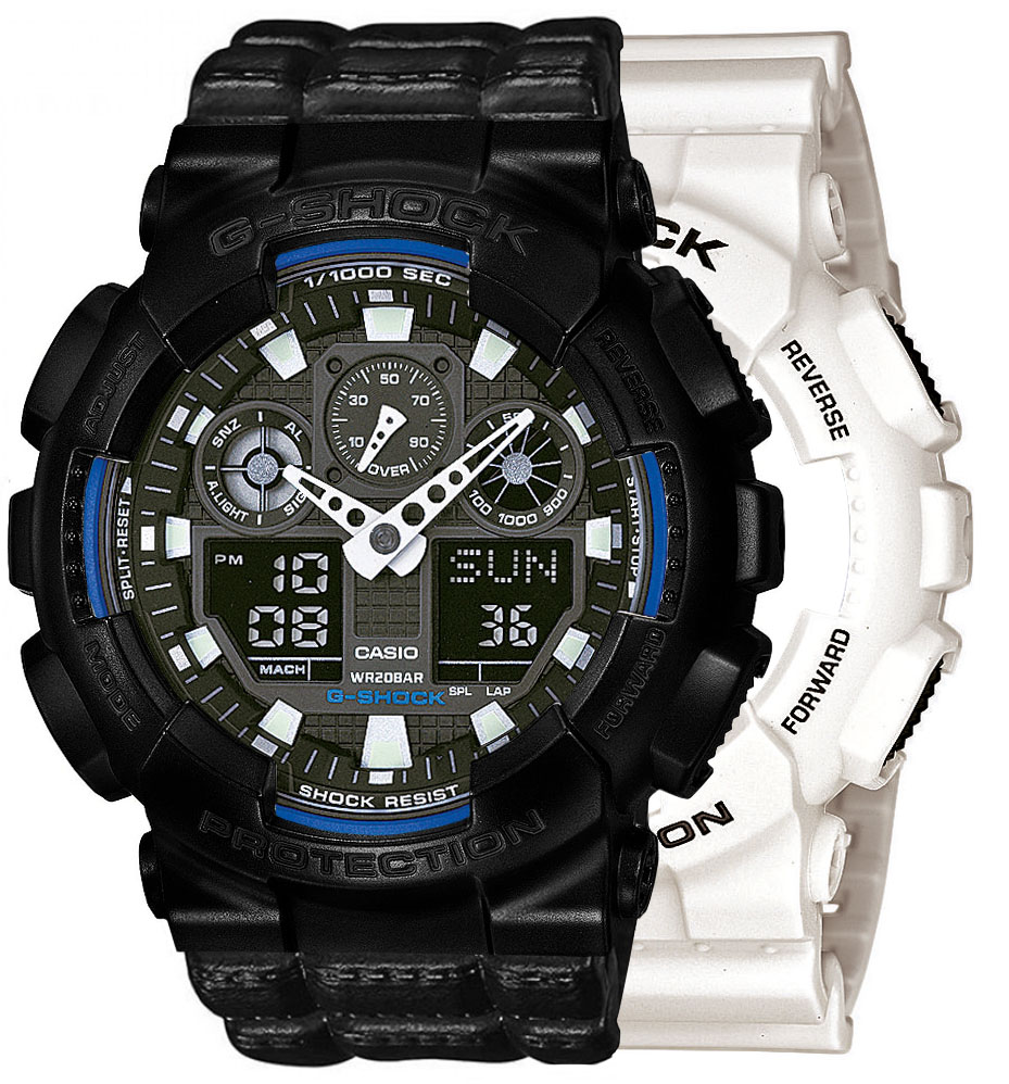 G-SHOCK SET GA-100B-7AER + BEZEL 10523429 + PASEK 10559686