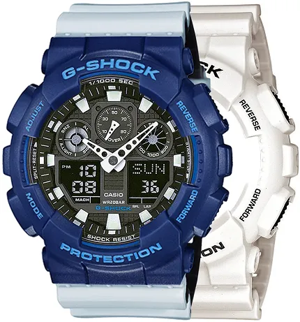 Casio SET GA-100B-7AER + BEZEL 10527398 + PASEK 10527469 - zdjęcie 1