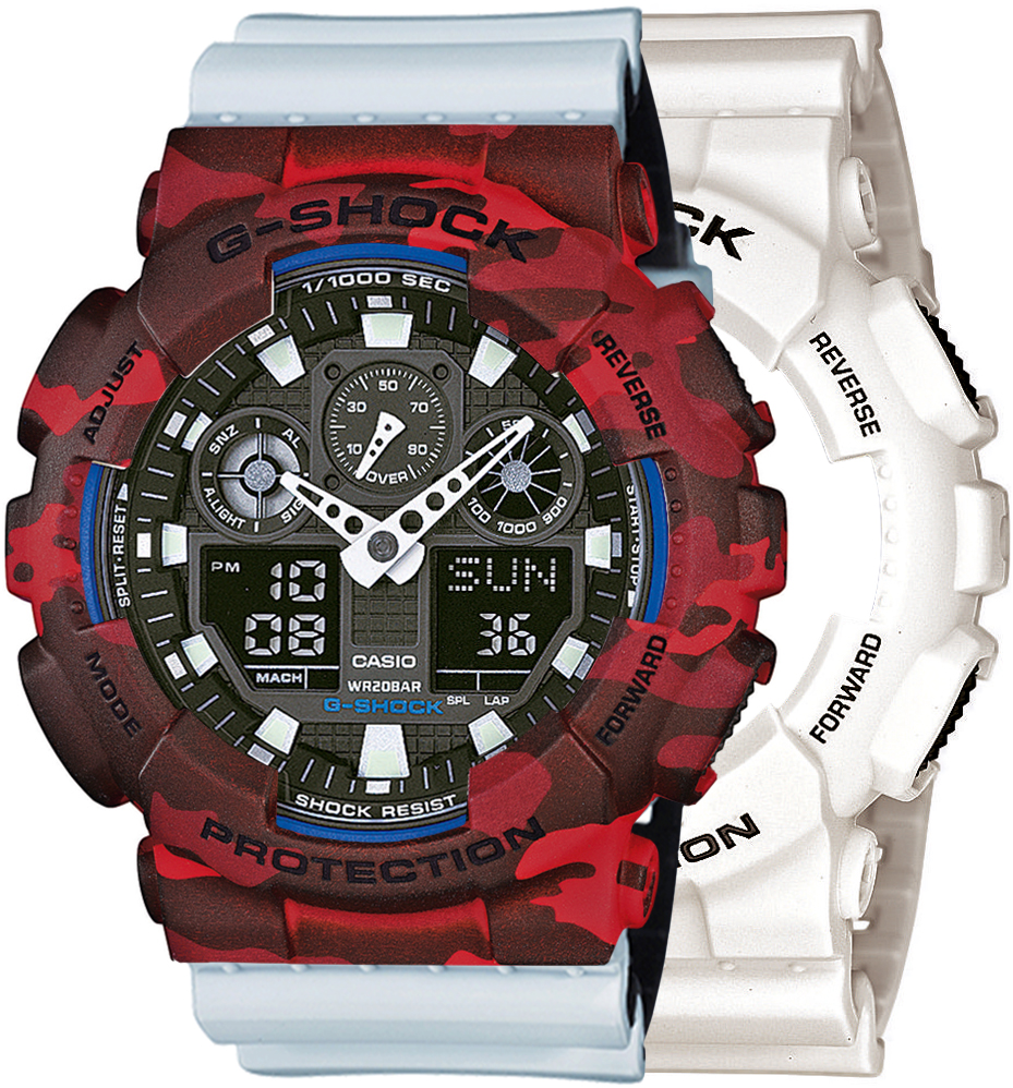 G-SHOCK SET GA-100B-7AER + BEZEL 10530688 + PASEK 10527469