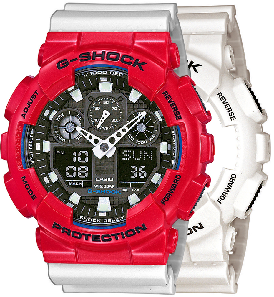 G-SHOCK SET GA-100B-7AER + BEZEL 10557822 + PASEK 10430571