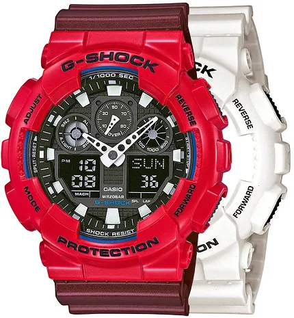 Casio SET GA-100B-7AER + BEZEL 10557822 + PASEK 10477355 - zdjęcie 1