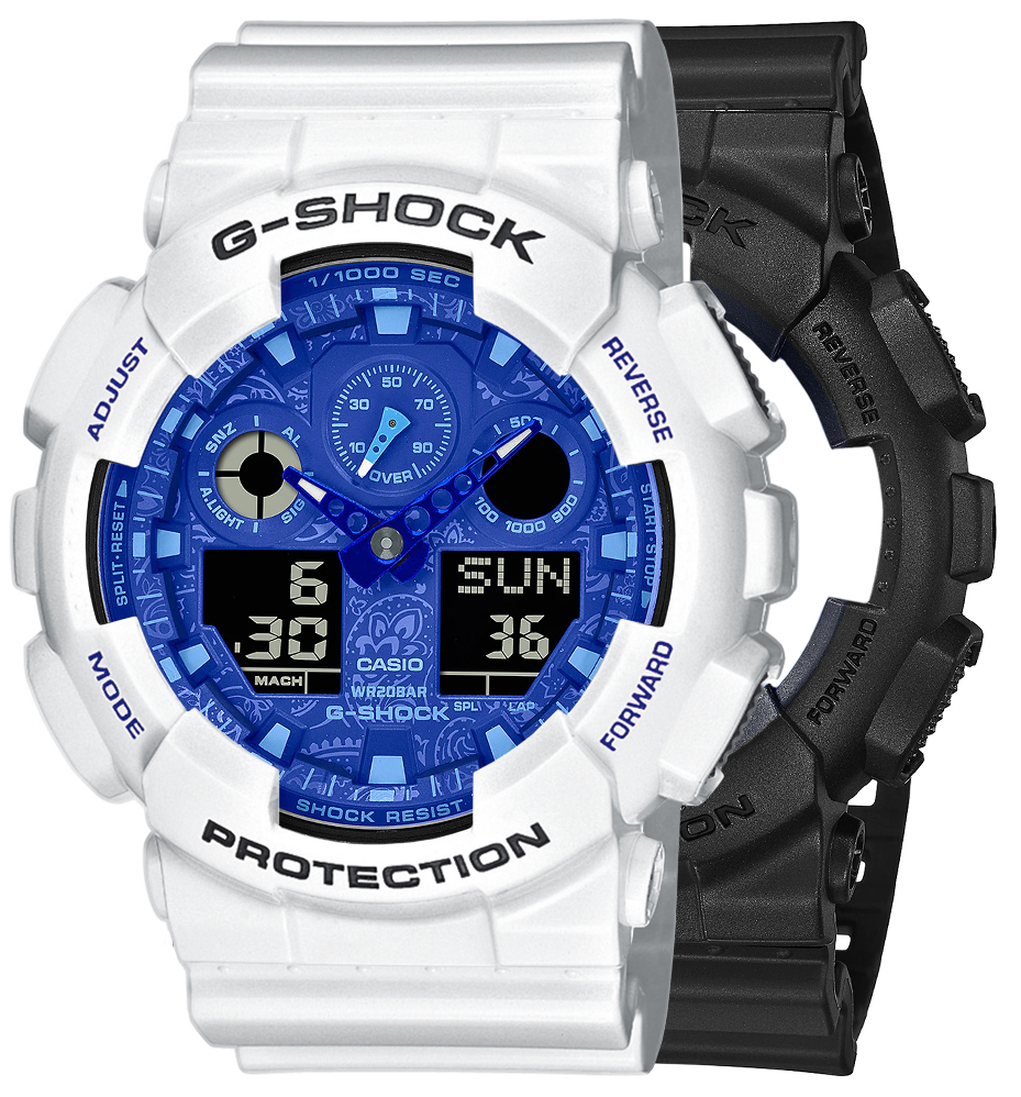 G-SHOCK SET GA-100BP-1AER + BEZEL 10347600 + PASEK 10347710
