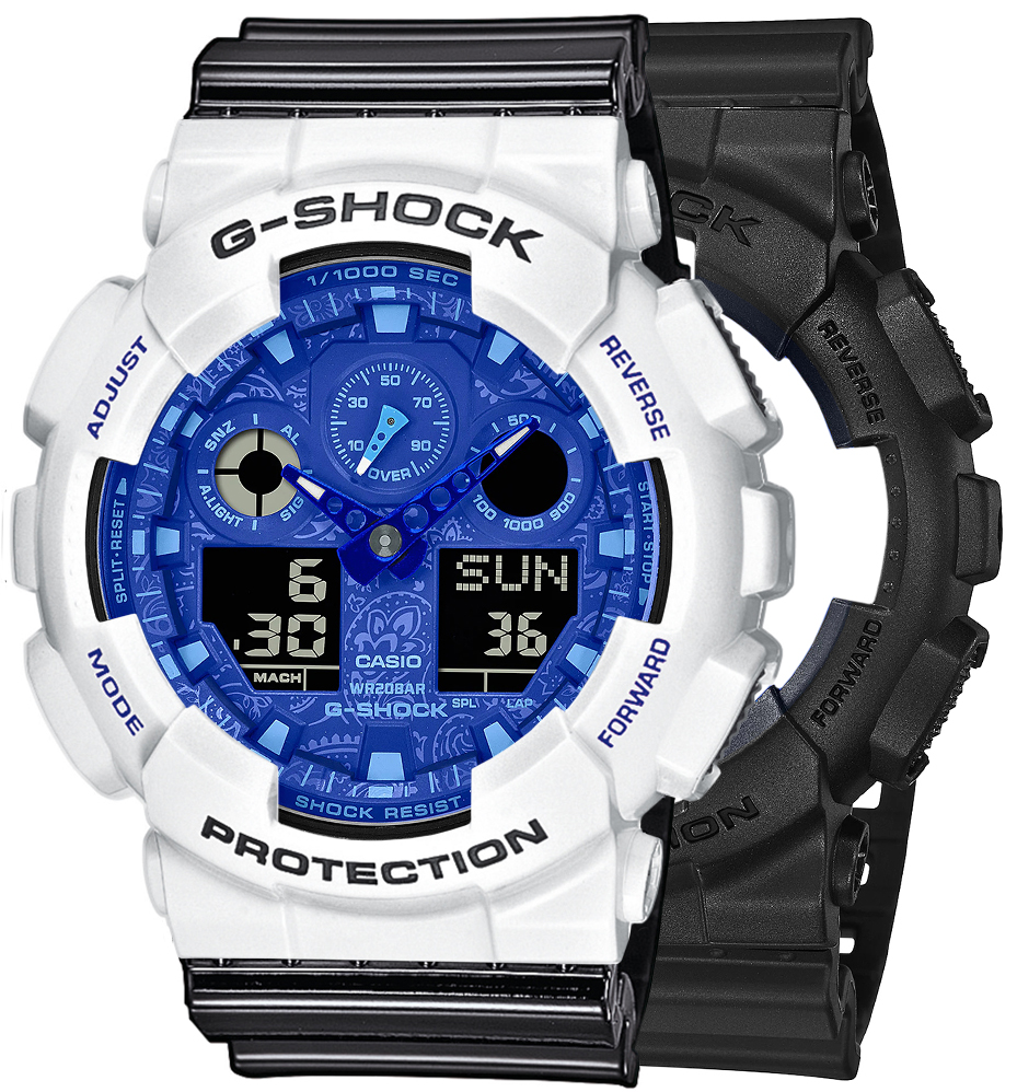 G-SHOCK SET GA-100BP-1AER + BEZEL 10347600 + PASEK 10378391