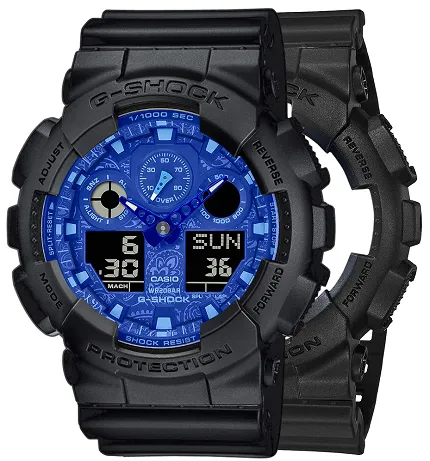 Casio SET GA-100BP-1AER + BEZEL 10358741 + PASEK 10347688 - zdjęcie 1