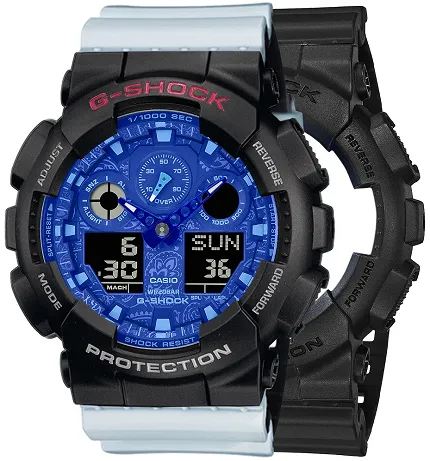 Casio SET GA-100BP-1AER + BEZEL 10378531 + PASEK 10527469 - zdjęcie 1