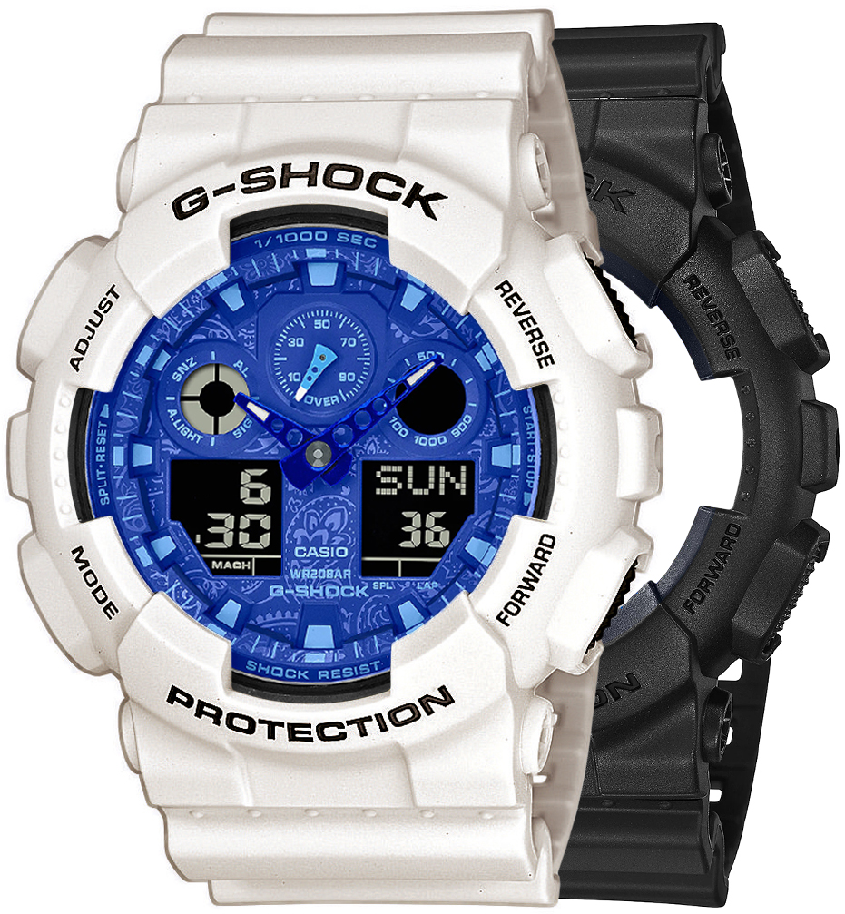 G-SHOCK SET GA-100BP-1AER + BEZEL 10395292 + PASEK 10395227