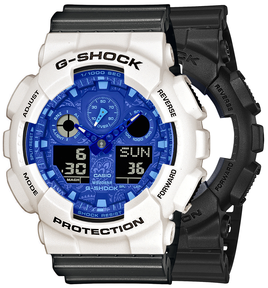 G-SHOCK SET GA-100BP-1AER + BEZEL 10395292 + PASEK 10467764