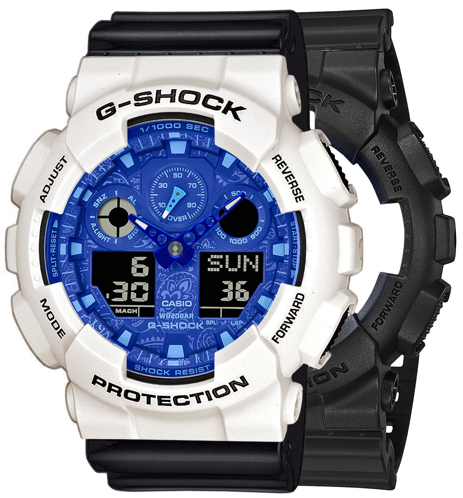 G-SHOCK SET GA-100BP-1AER + BEZEL 10395292 + PASEK 10536683