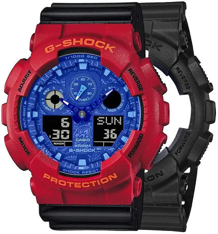 Casio SET GA-100BP-1AER + BEZEL 10441433 + PASEK 10347688 - zdjęcie 1