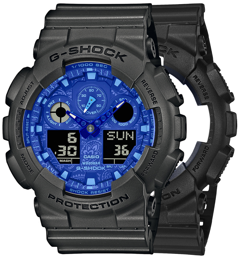 G-SHOCK SET GA-100BP-1AER + BEZEL 10467795 + PASEK 10467764