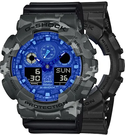Casio SET GA-100BP-1AER + BEZEL 10507071 + PASEK 10536683 - zdjęcie 1