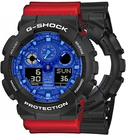 Casio SET GA-100BP-1AER + BEZEL 10508136 + PASEK 10395226 - zdjęcie 1