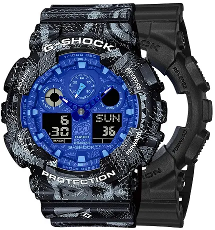 Casio SET GA-100BP-1AER + BEZEL 10520052 + PASEK 10520049 - zdjęcie 1
