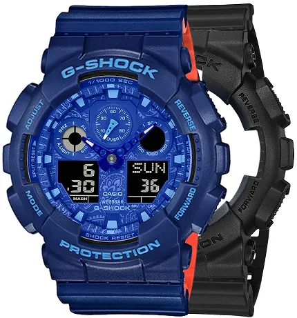 Casio SET GA-100BP-1AER + BEZEL 10527398 + PASEK 10527467 - zdjęcie 1