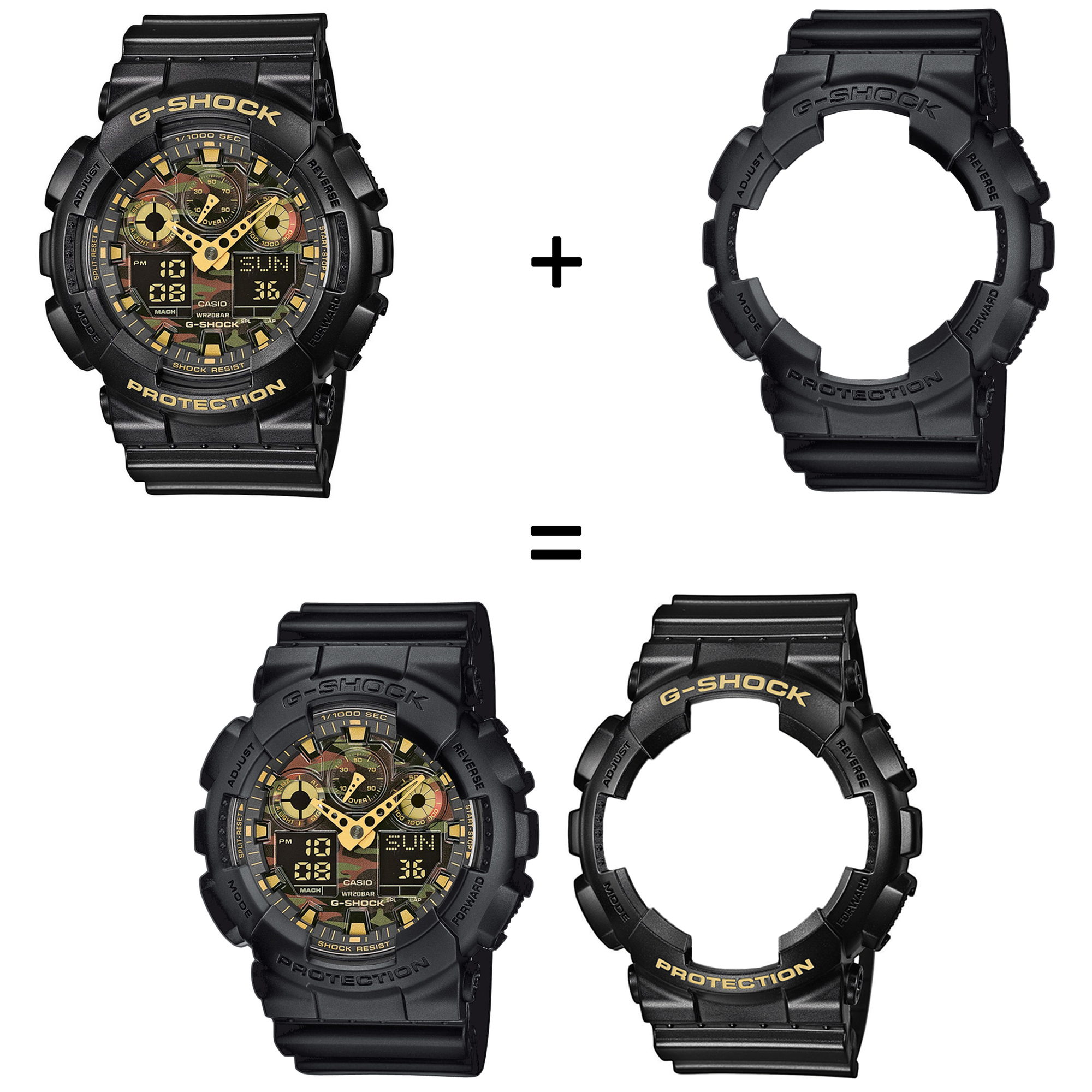 Casio SET GA-100CF-1A9ER + BEZEL 10358741 + PASEK 10347688 zegarek - miniatura 2
