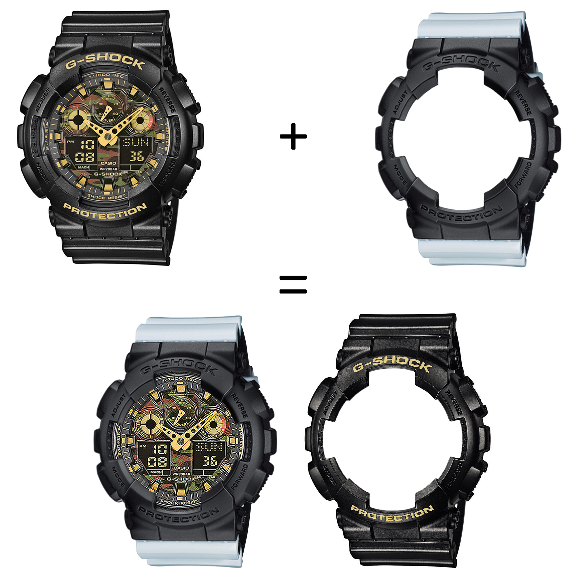 Casio SET GA-100CF-1A9ER + BEZEL 10358741 + PASEK 10527469 zegarek - miniatura 2