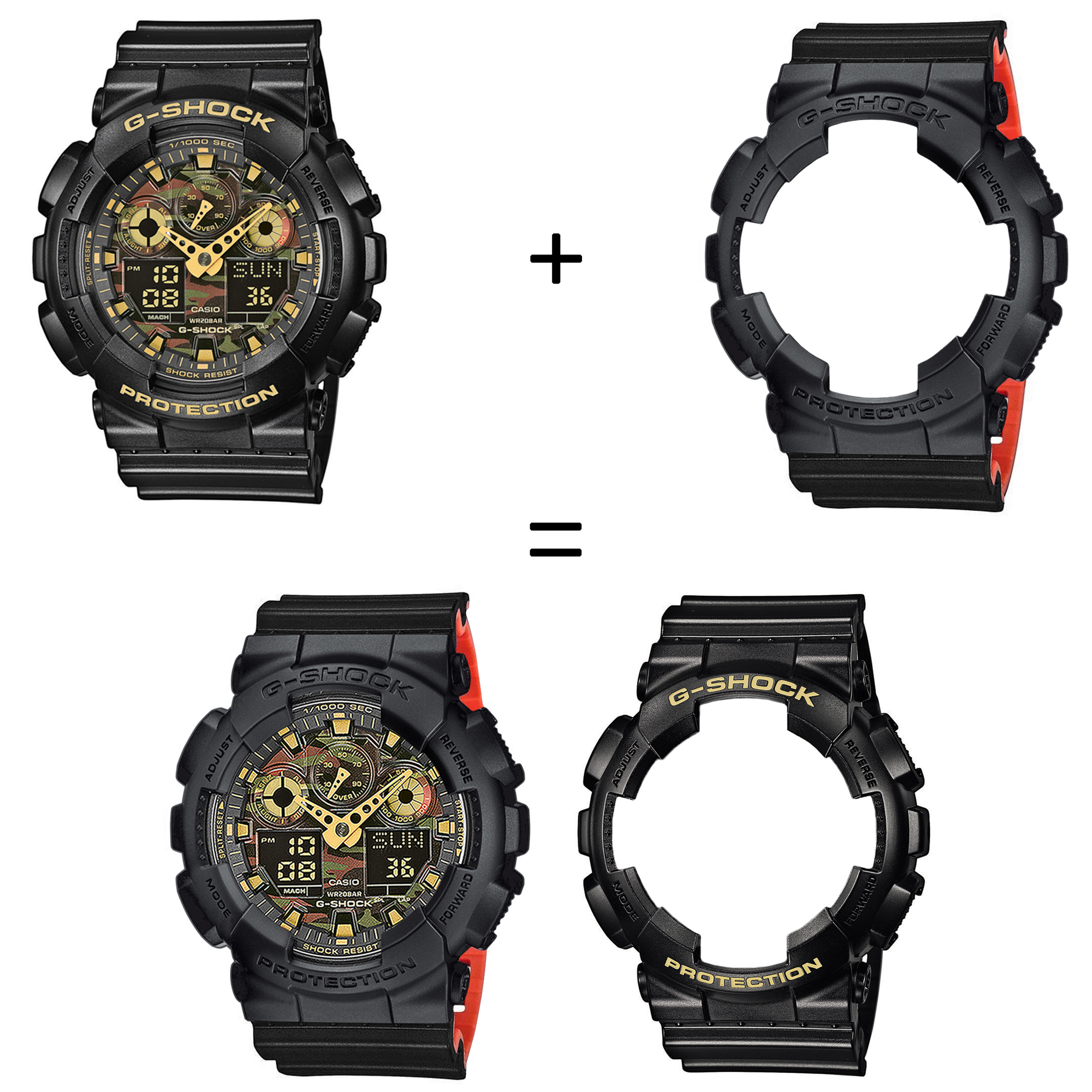 Casio SET GA-100CF-1A9ER + BEZEL 10358741 + PASEK 10577142 zegarek - miniatura 2