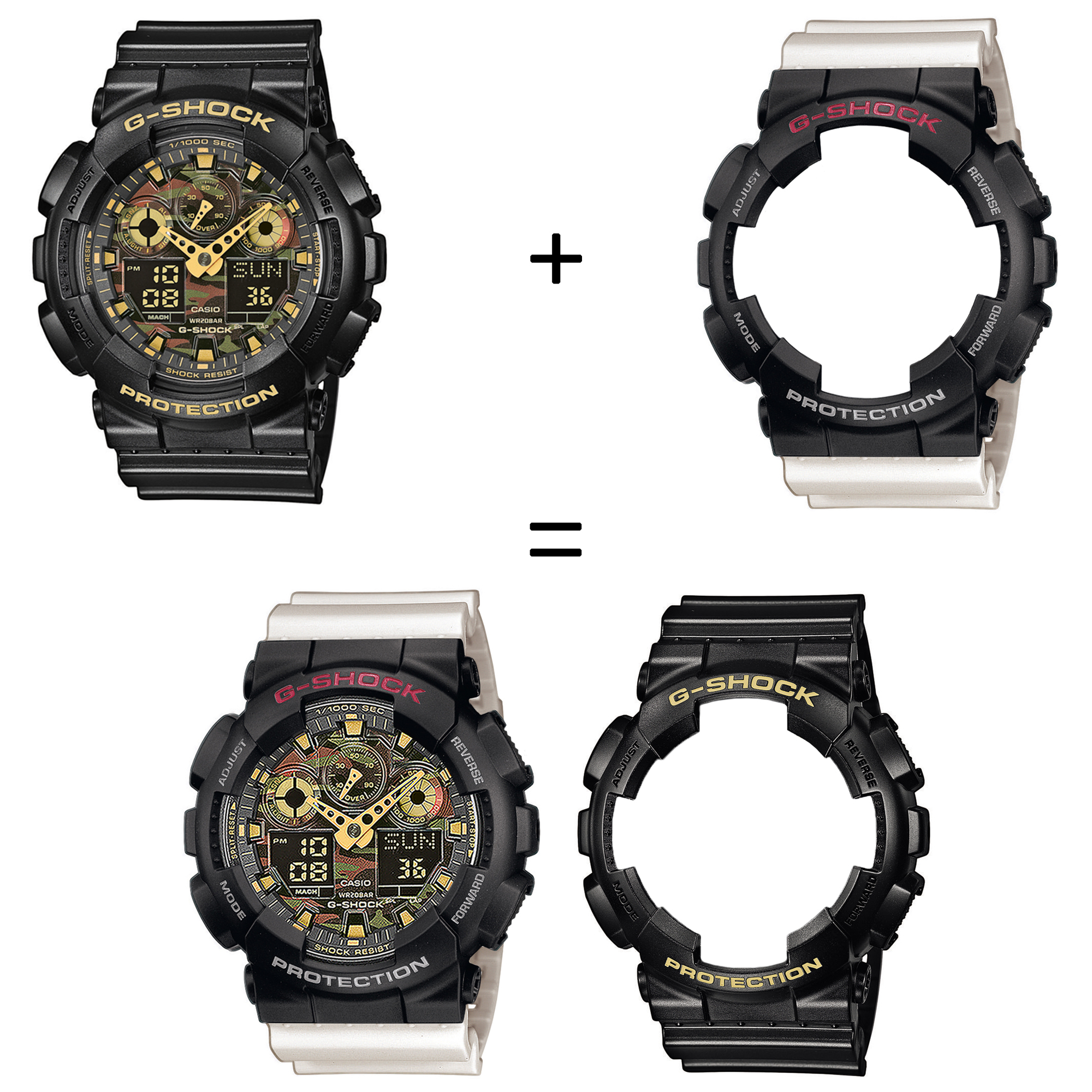 Casio SET GA-100CF-1A9ER + BEZEL 10378531 + PASEK 10395227 zegarek - miniatura 2