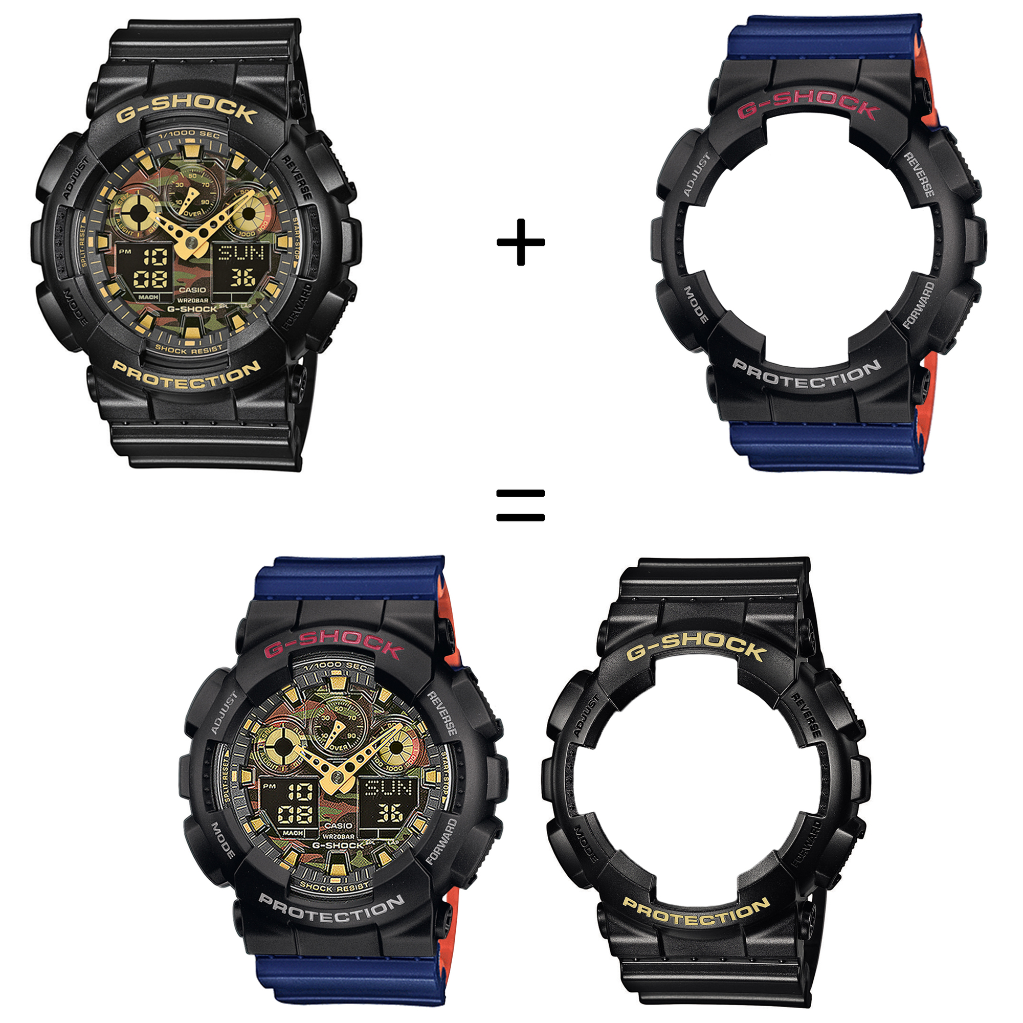 Casio SET GA-100CF-1A9ER + BEZEL 10378531 + PASEK 10527467 zegarek - miniatura 2