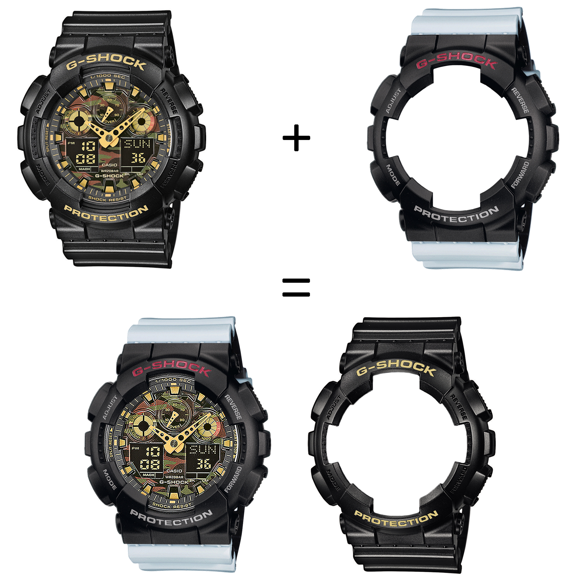 Casio SET GA-100CF-1A9ER + BEZEL 10378531 + PASEK 10527469 zegarek - miniatura 2