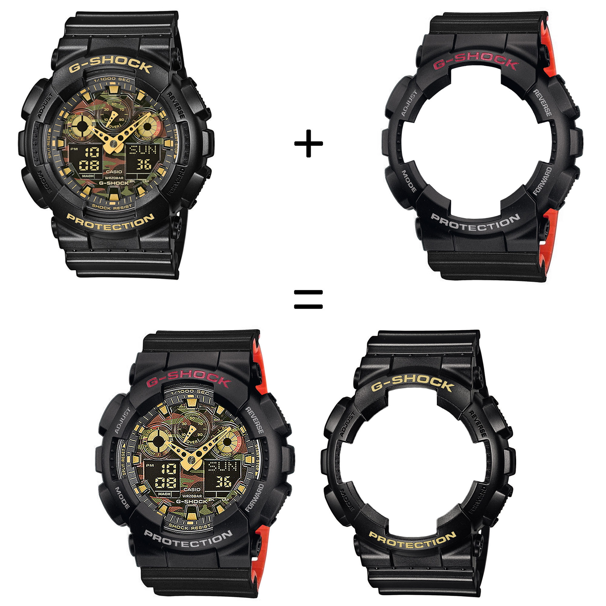 Casio SET GA-100CF-1A9ER + BEZEL 10378531 + PASEK 10577142 zegarek - miniatura 2