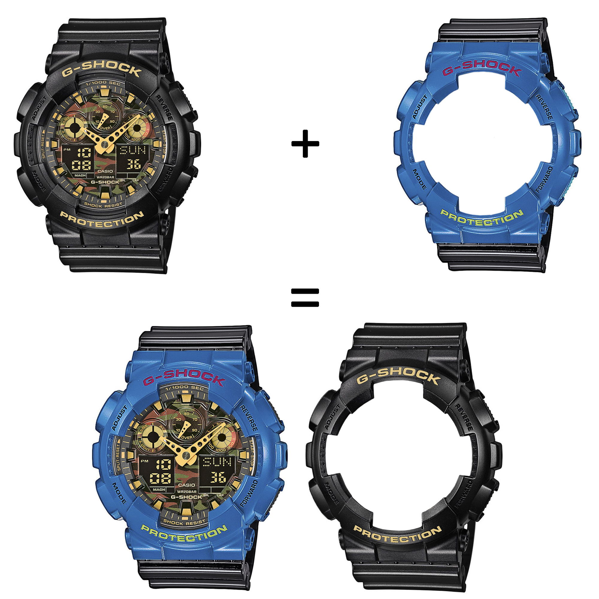 Casio SET GA-100CF-1A9ER + BEZEL 10388974 + PASEK 10378391 zegarek - miniatura 2