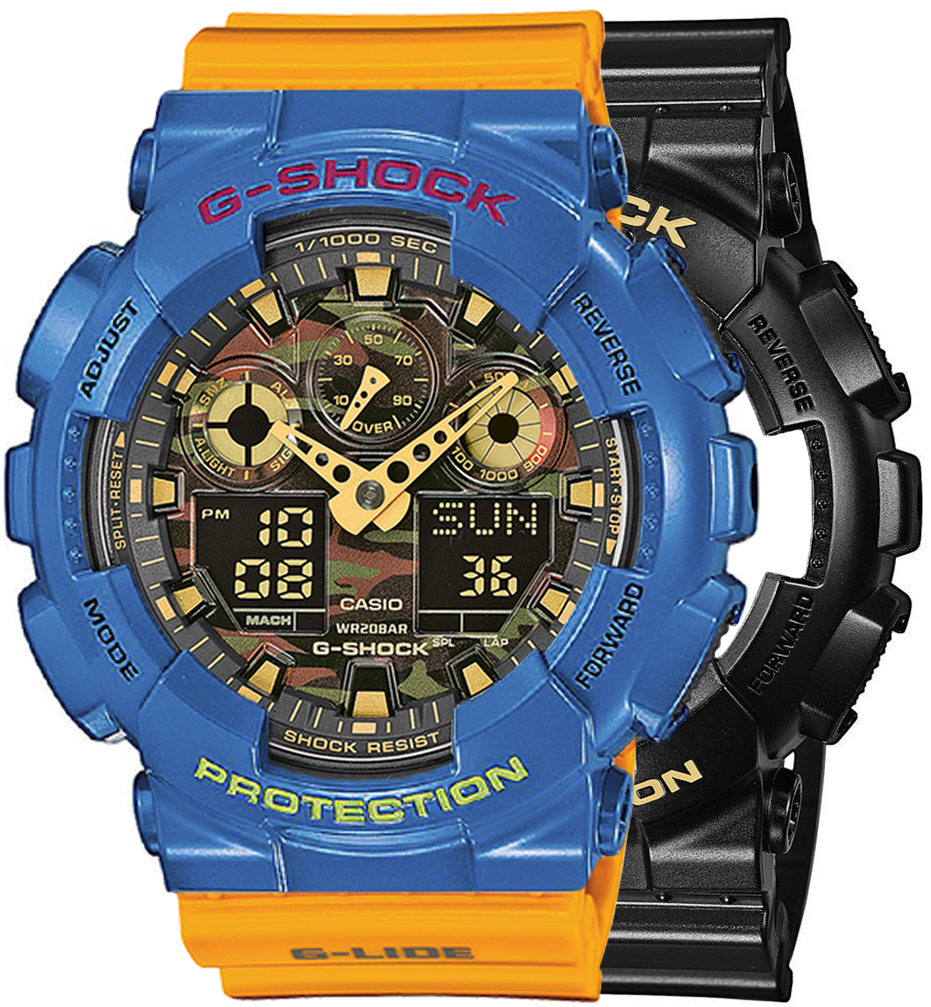 G-SHOCK SET GA-100CF-1A9ER + BEZEL 10388974 + PASEK 10457913