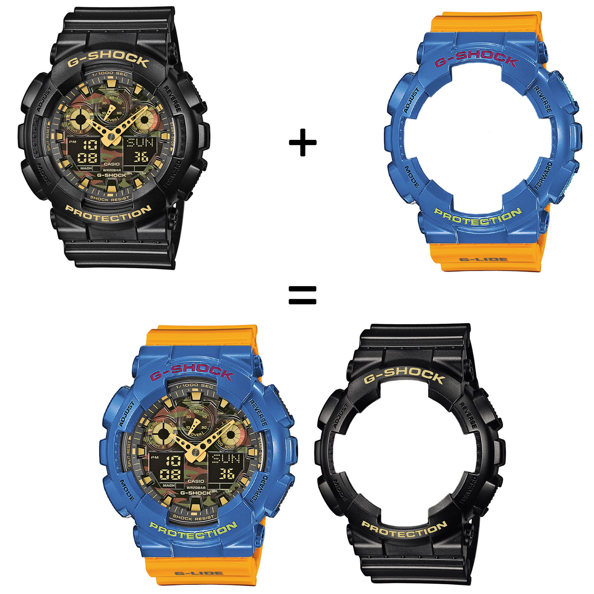 Casio SET GA-100CF-1A9ER + BEZEL 10388974 + PASEK 10457913 zegarek - miniatura 2