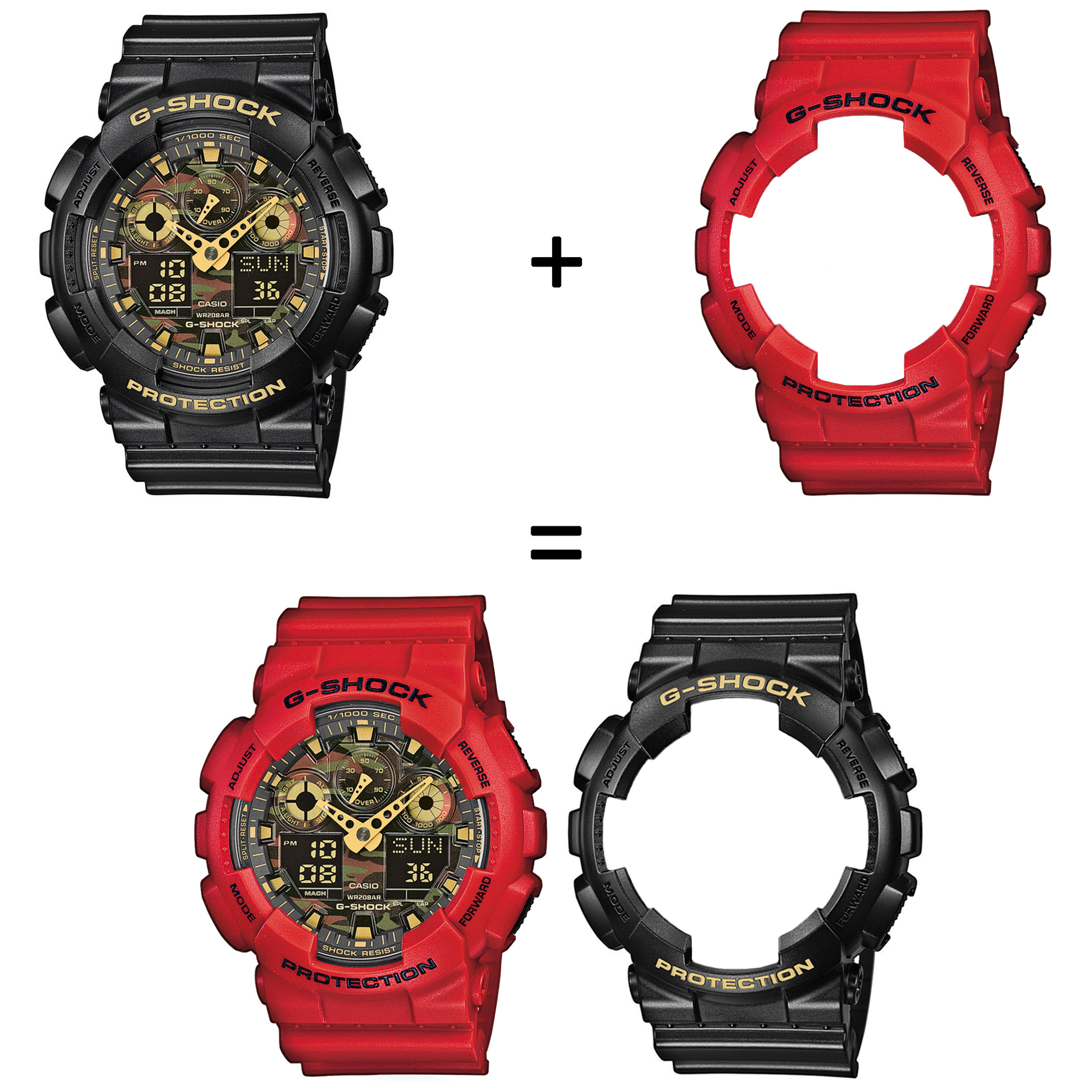 Casio SET GA-100CF-1A9ER + BEZEL 10395289 + PASEK 10395226 zegarek - miniatura 2