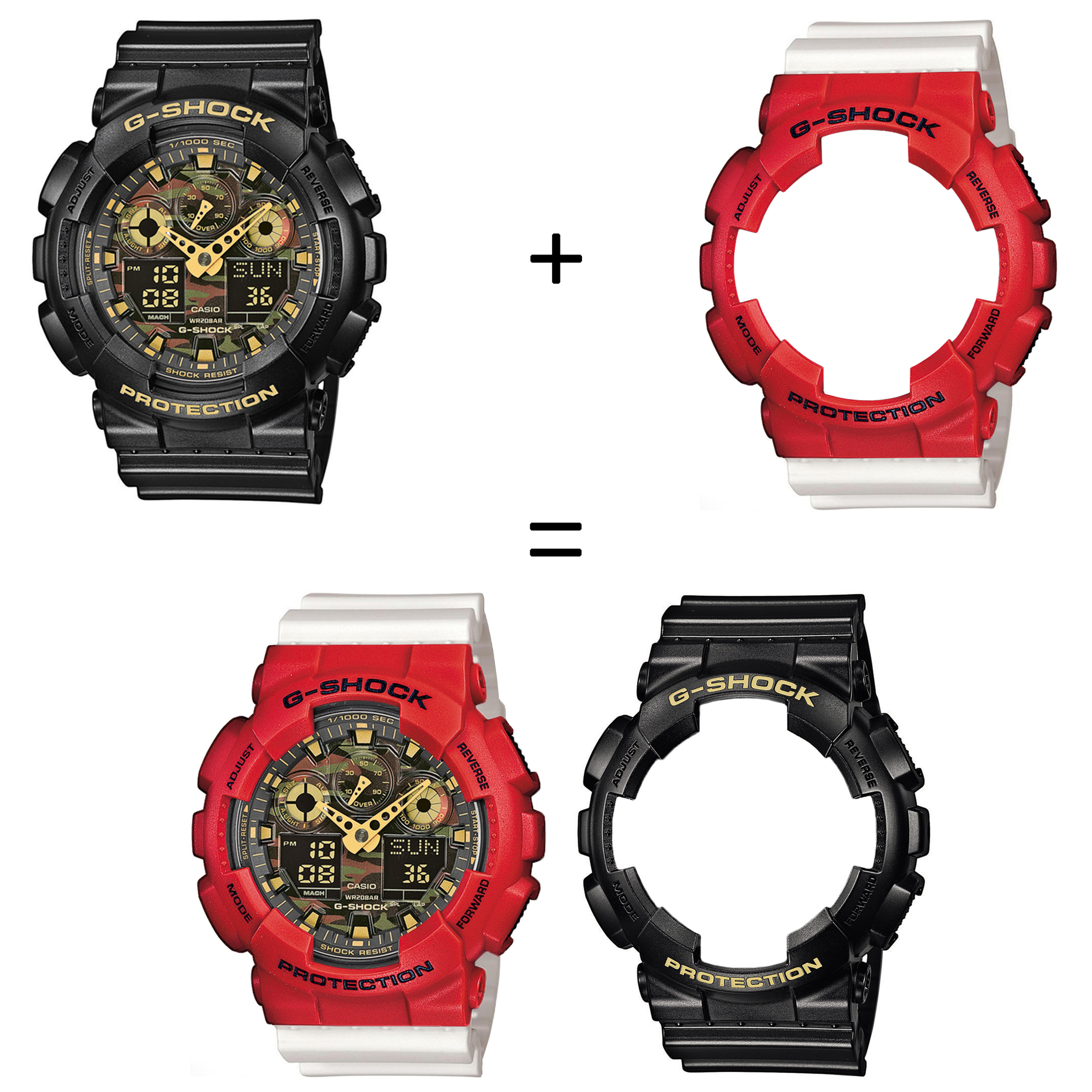 Casio SET GA-100CF-1A9ER + BEZEL 10395289 + PASEK 10395227 zegarek - miniatura 2