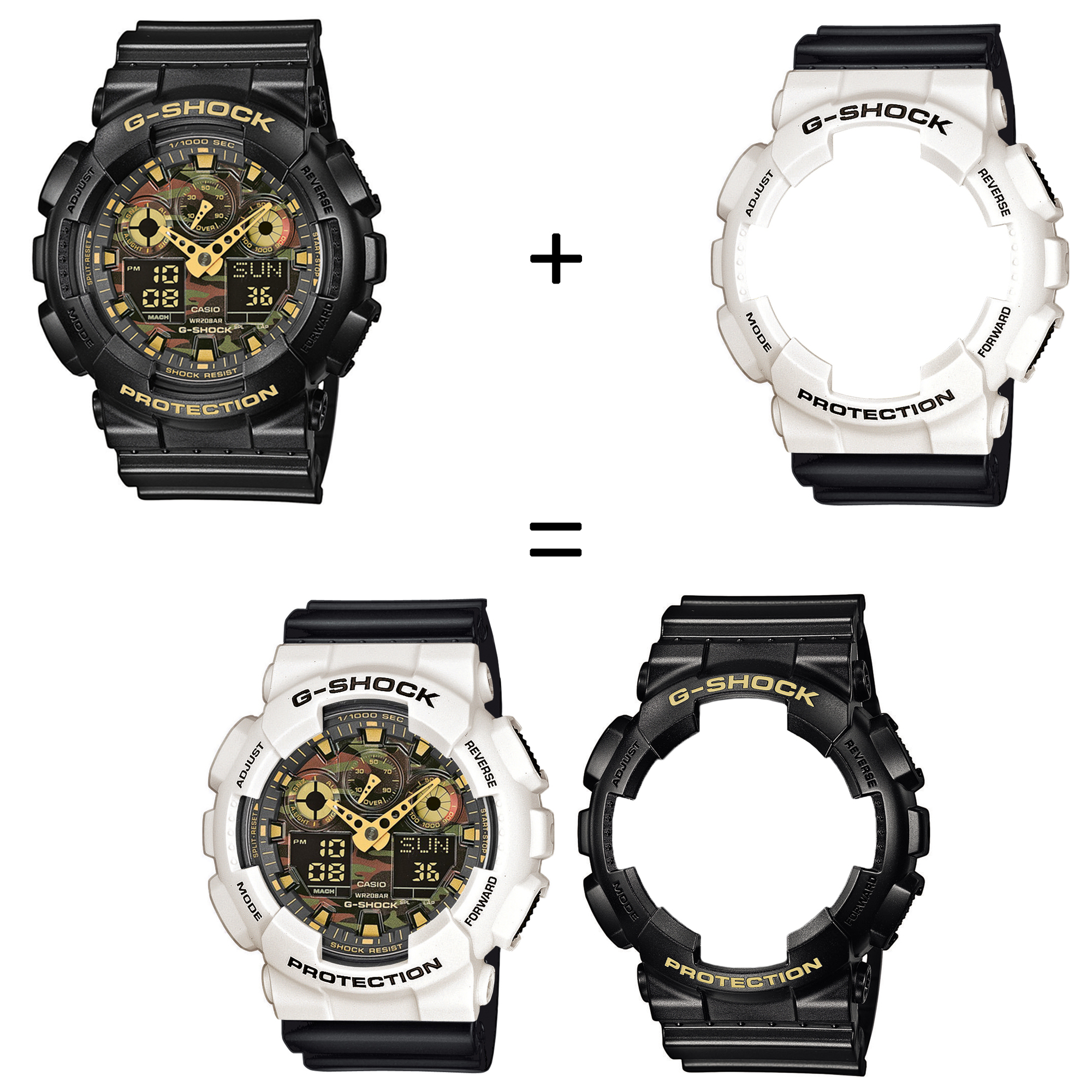 Casio SET GA-100CF-1A9ER + BEZEL 10395292 + PASEK 10347688 zegarek - miniatura 2