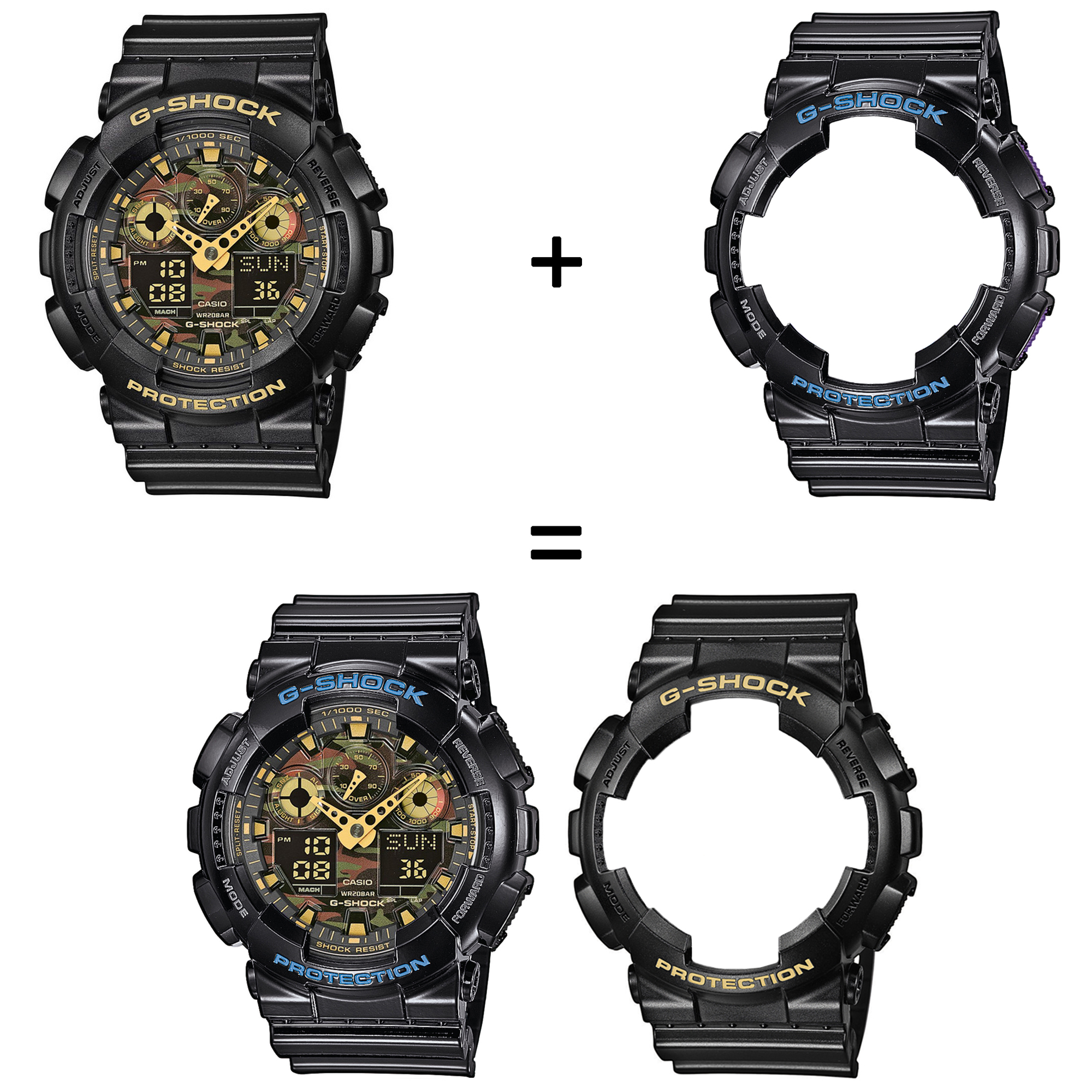 Casio SET GA-100CF-1A9ER + BEZEL 10407691 + PASEK 10378391 zegarek - miniatura 2