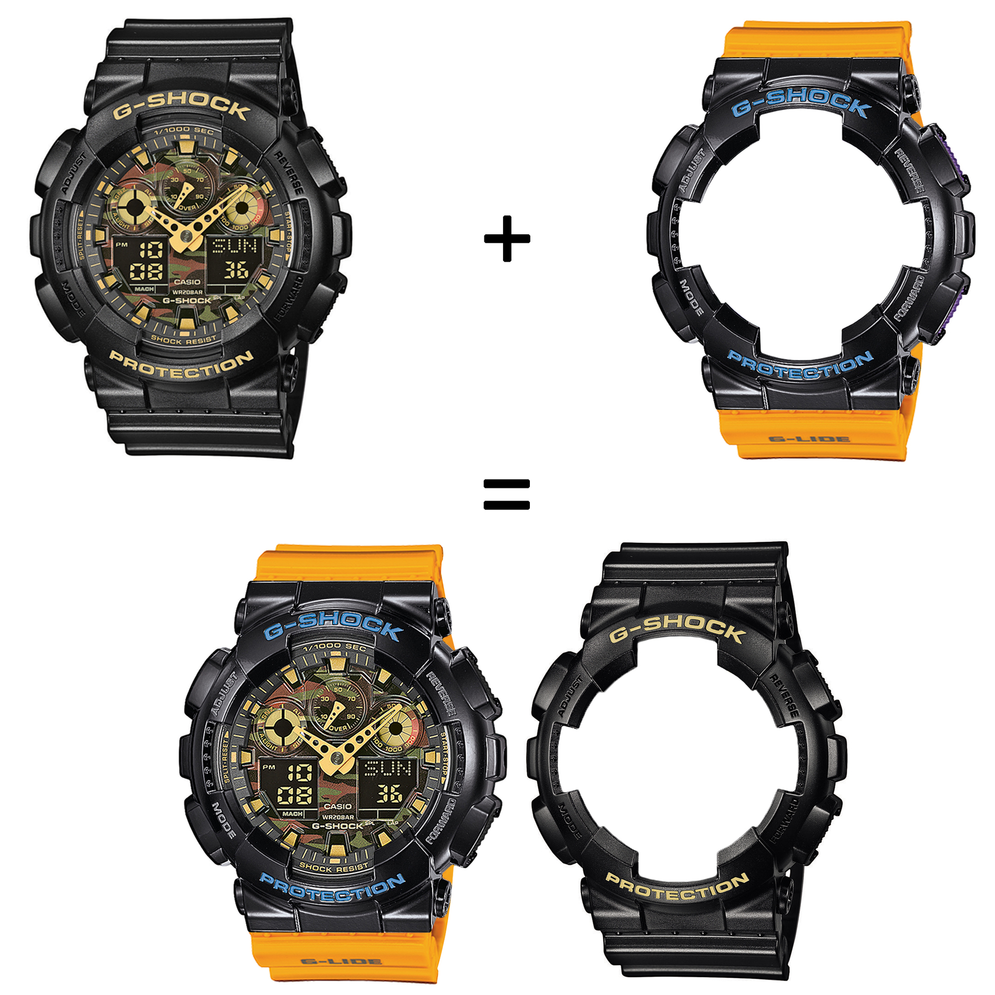 Casio SET GA-100CF-1A9ER + BEZEL 10407691 + PASEK 10457913 zegarek - miniatura 2
