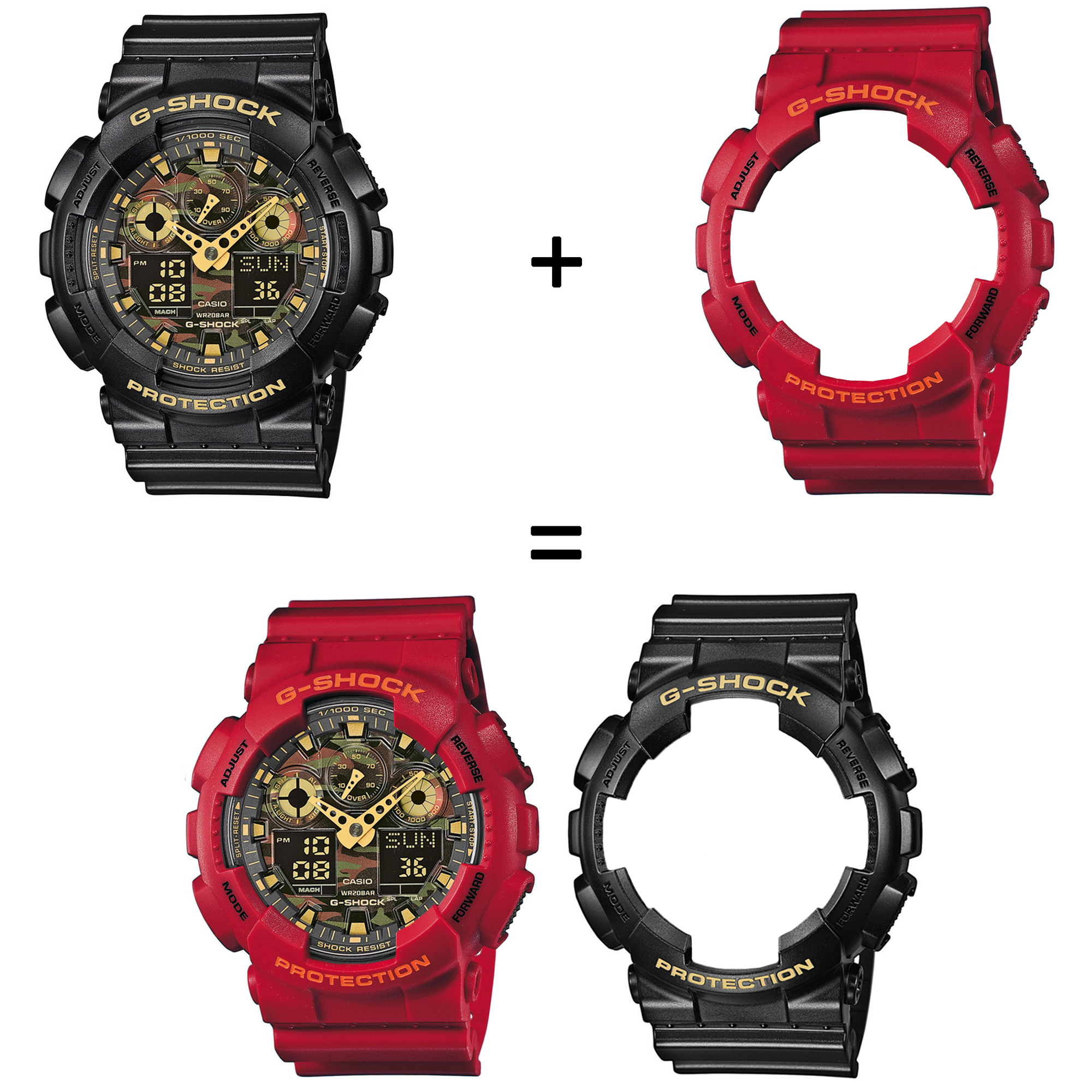 Casio SET GA-100CF-1A9ER + BEZEL 10441433 + PASEK 10395226 zegarek - miniatura 2