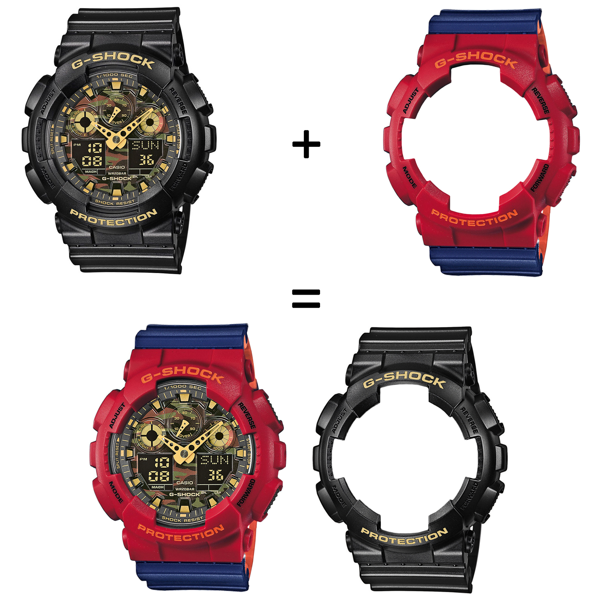 Casio SET GA-100CF-1A9ER + BEZEL 10441433 + PASEK 10527467 zegarek - miniatura 2