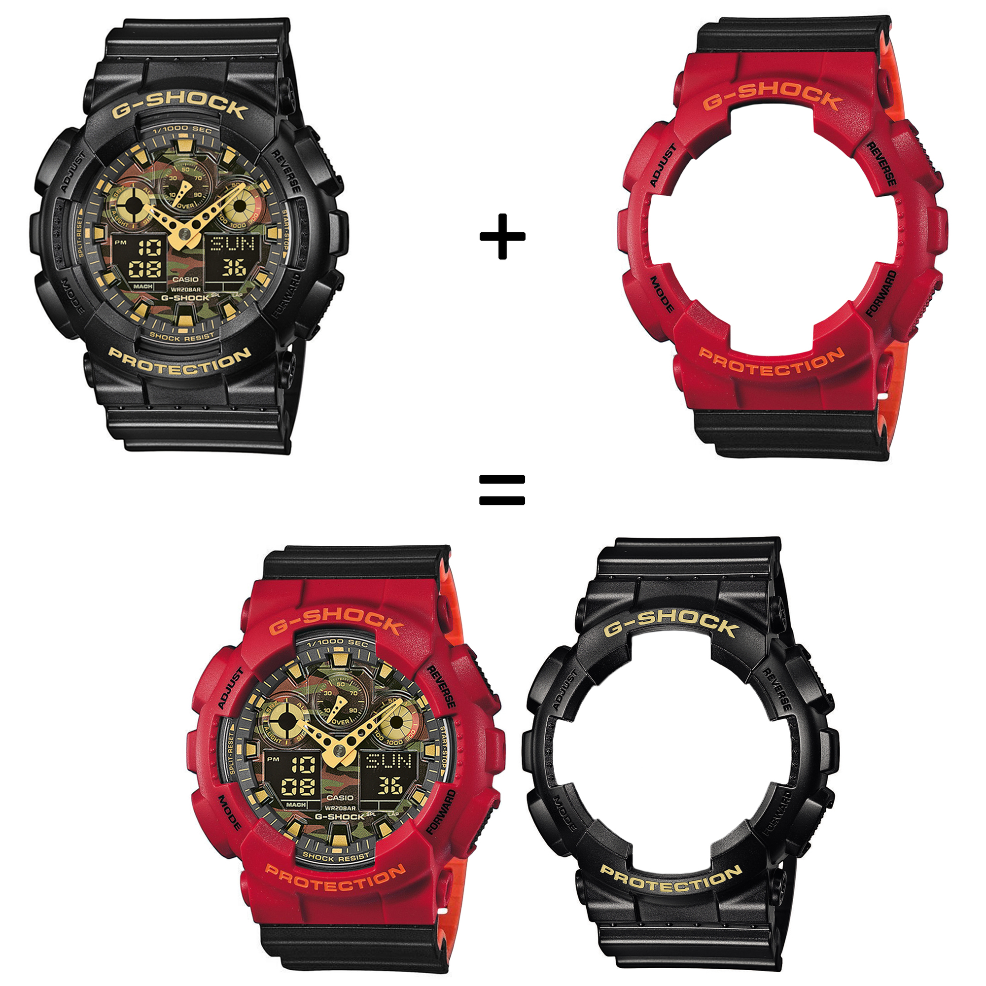Casio SET GA-100CF-1A9ER + BEZEL 10441433 + PASEK 10577142 zegarek - miniatura 2